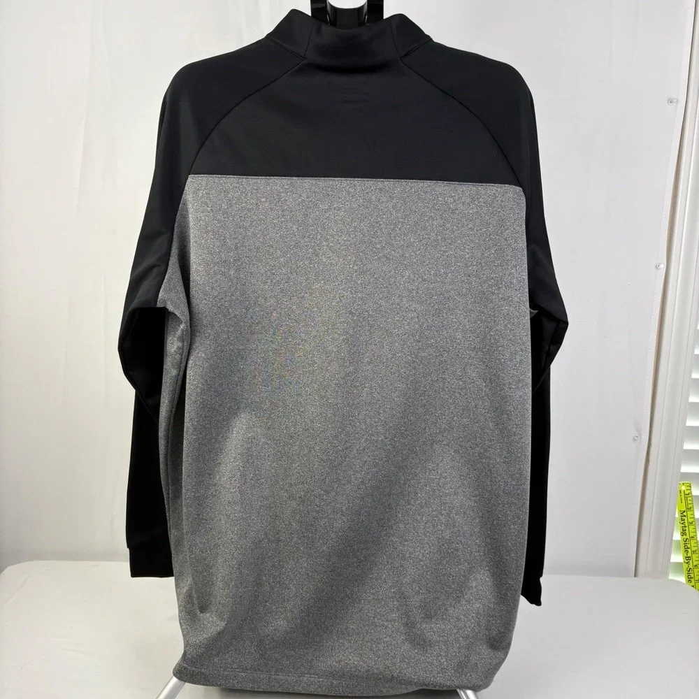 Nike Golf Mens Therma 1/4 Zip Pullover Black Heather Gray GKHD Honda Size 2XL